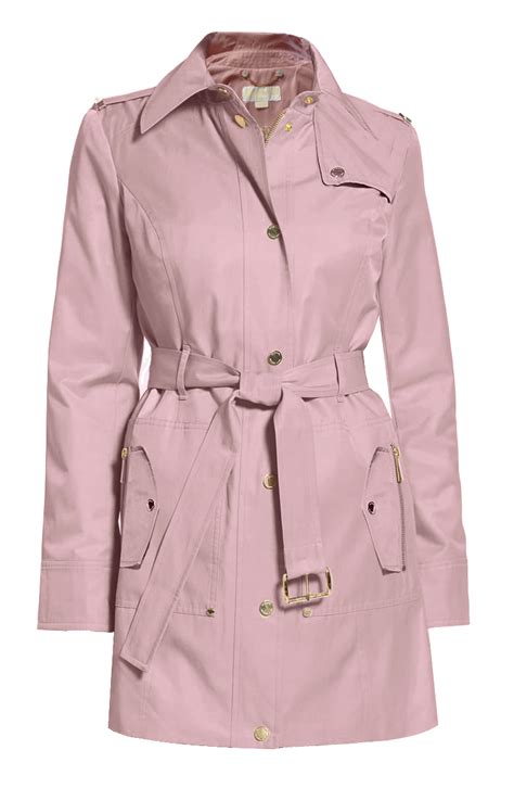 michael kors trench coat blush